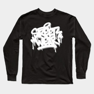 Street Wear Graffiti Design Long Sleeve T-Shirt